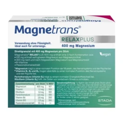 MAGNETRANS Relax+ 400 mg Granulat Sticks Blaubeere 20 Stück