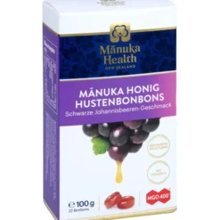 MANUKA HEALTH MGO 400+ Lutschbonb.schw.Johannisb. 100 g