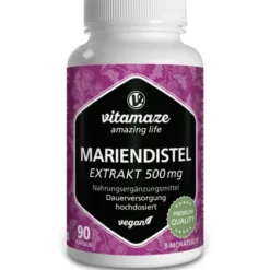 MARIENDISTEL 500 mg Extrakt hochdosiert vegan Kps. 90 Stück