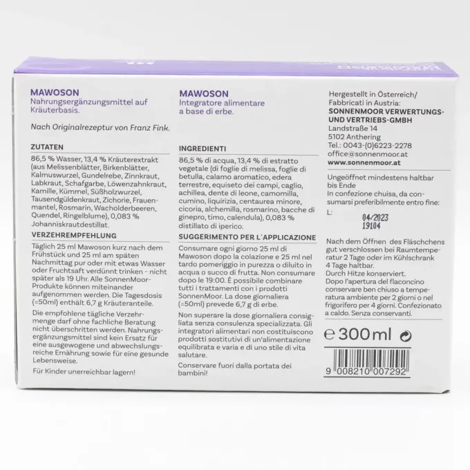 MAWOSON flüssig SonnenMoor 3X100 ml