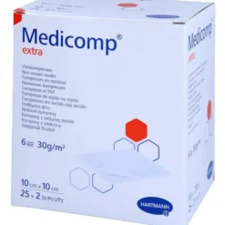MEDICOMP extra Vlieskomp.steril 10x10 cm 6fach 25X2 St