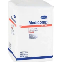 MEDICOMP extra Vlieskomp.unsteril 10x10 cm 6fach 100 St
