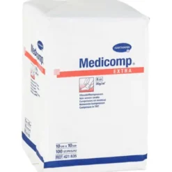 MEDICOMP extra Vlieskomp.unsteril 10x10 cm 6fach 100 St