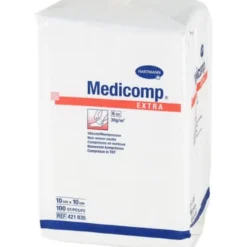 MEDICOMP extra Vlieskomp.unsteril 10x10 cm 6fach 100 St