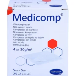 MEDICOMP Vlieskomp.steril 5x5 cm 4fach 25X2 St