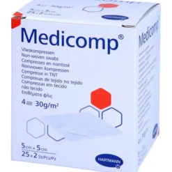 MEDICOMP Vlieskomp.steril 5x5 cm 4fach 25X2 St