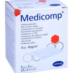 MEDICOMP Vlieskomp.steril 5x5 cm 4fach 25X2 St