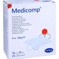 MEDICOMP Vlieskomp.steril 10x10 cm 4fach 25X2 St