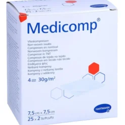 MEDICOMP Vlieskomp.steril 7,5x7,5 cm 4fach 25X2 St