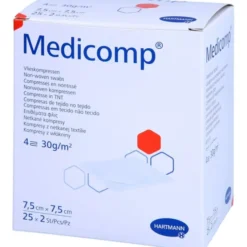 MEDICOMP Vlieskomp.steril 7,5x7,5 cm 4fach 25X2 St
