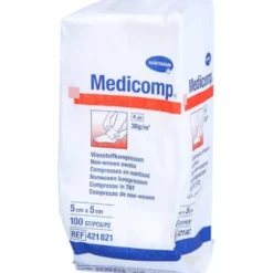 MEDICOMP Vlieskomp.unsteril 5x5 cm 4fach 100 St