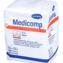 MEDICOMP Vlieskomp.unsteril 7,5x7,5 cm 4fach 100 St
