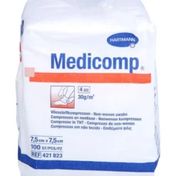 MEDICOMP Vlieskomp.unsteril 7,5x7,5 cm 4fach 100 St