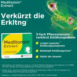 MEDITONSIN Extract Junior pflanzl.Erkältungstabl. 60 St