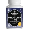 MELATONIN 1 mg hochdosiert vegan Tabletten 180 Stück