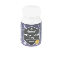 MELATONIN 1 mg hochdosiert vegan Tabletten 180 Stück