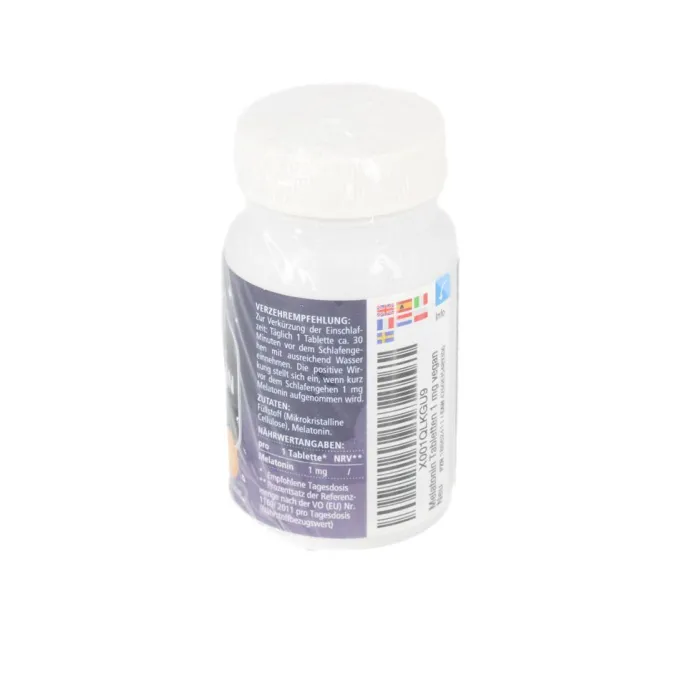 MELATONIN 1 mg hochdosiert vegan Tabletten 180 Stück