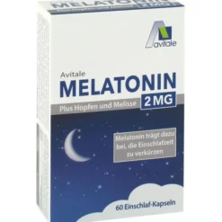 MELATONIN 2 mg plus Hopfen und Melisse Kapseln 60 Stück