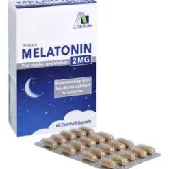 MELATONIN 2 mg plus Hopfen und Melisse Kapseln 60 Stück