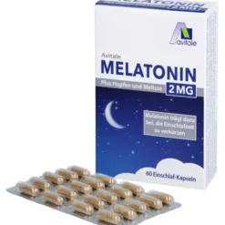 MELATONIN 2 mg plus Hopfen und Melisse Kapseln 60 Stück