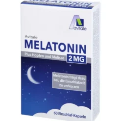 MELATONIN 2 mg plus Hopfen und Melisse Kapseln 60 Stück