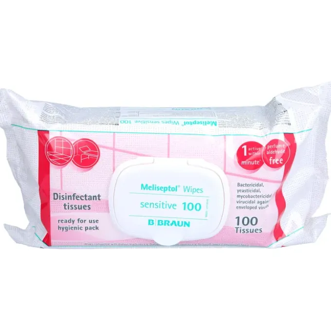 MELISEPTOL Wipes sensitive 100 St