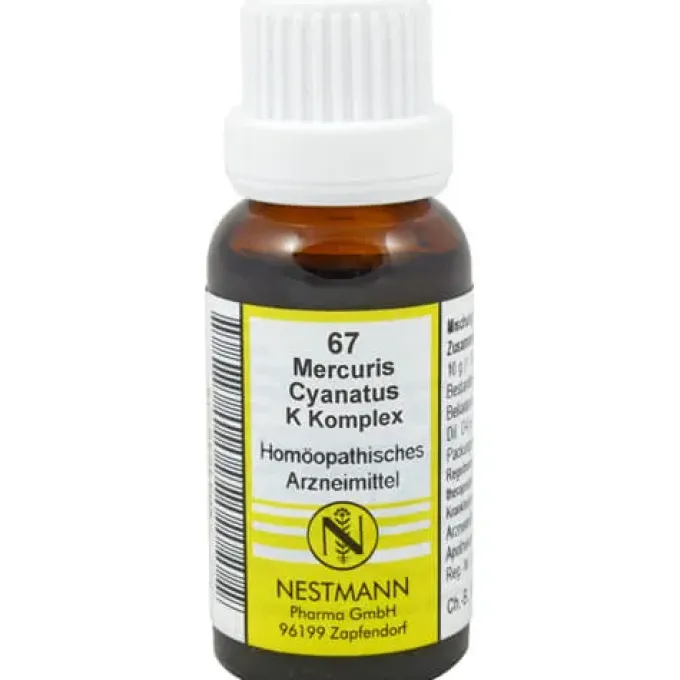 MERCURIUS CYANATUS K Komplex Nr.67 Dilution 20 ml