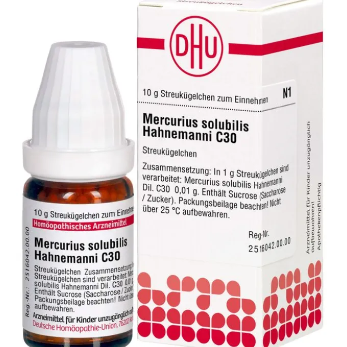 MERCURIUS SOLUBILIS Hahnemanni C 30 Globuli 10 g