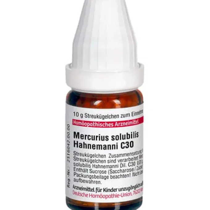 MERCURIUS SOLUBILIS Hahnemanni C 30 Globuli 10 g
