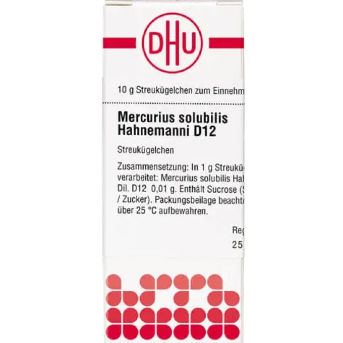 MERCURIUS SOLUBILIS Hahnemanni D 12 Globuli 10 g