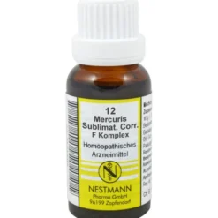 MERCURIUS SUBLIMATUS CORR.F Komplex Nr.12 Dilution 20 ml