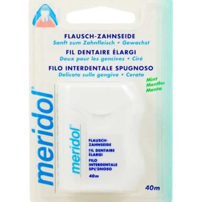 MERIDOL Flausch Zahnseide gewachst 40 m