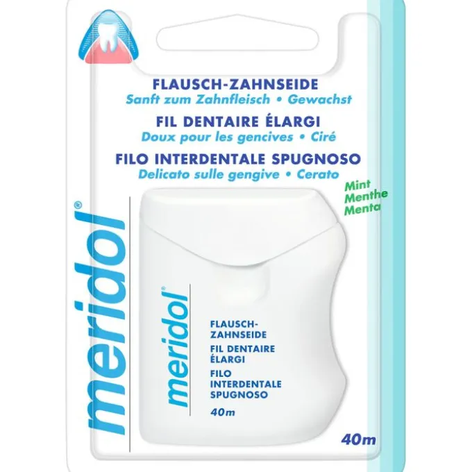 MERIDOL Flausch Zahnseide gewachst 40 m