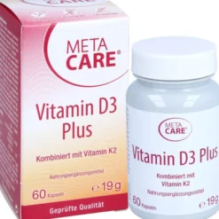 META-CARE Vitamin D3 Plus 10.000 I.E + 80 μg K2 60 Stück