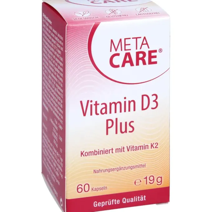 META-CARE Vitamin D3 Plus 10.000 I.E + 80 μg K2 60 Stück