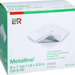 METALLINE Drain Kompressen 6x7 cm 50 St