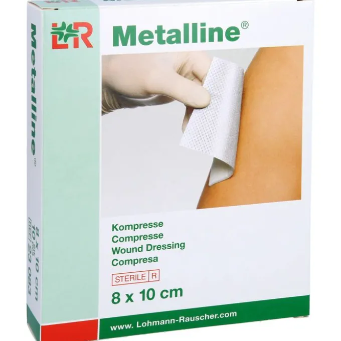 METALLINE Kompressen 8x10 cm steril 10 St
