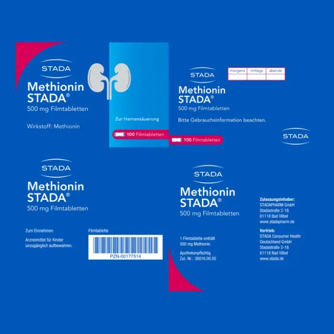 METHIONIN STADA 500 mg Filmtabletten 100 St