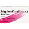 MIGRÄNE KRANIT 500 mg Zäpfchen 10 St