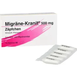 MIGRÄNE KRANIT 500 mg Zäpfchen 10 St