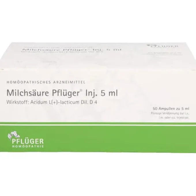 MILCHSÄURE Pflüger Injektionslösung 5 ml 50 St