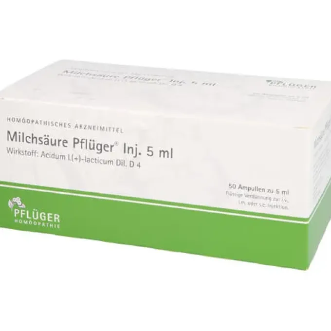 MILCHSÄURE Pflüger Injektionslösung 5 ml 50 St