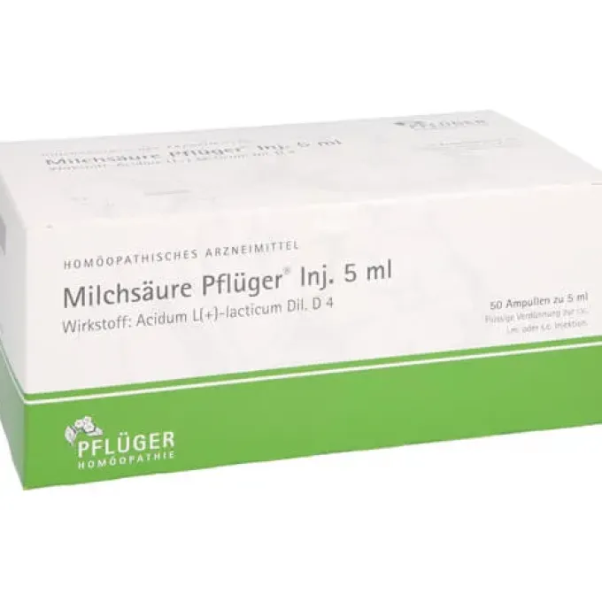 MILCHSÄURE Pflüger Injektionslösung 5 ml 50 St