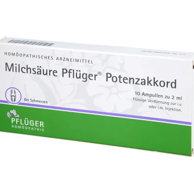 MILCHSÄURE Pflüger Potenzakkord Inj.-Lsg.Amp. 10 St