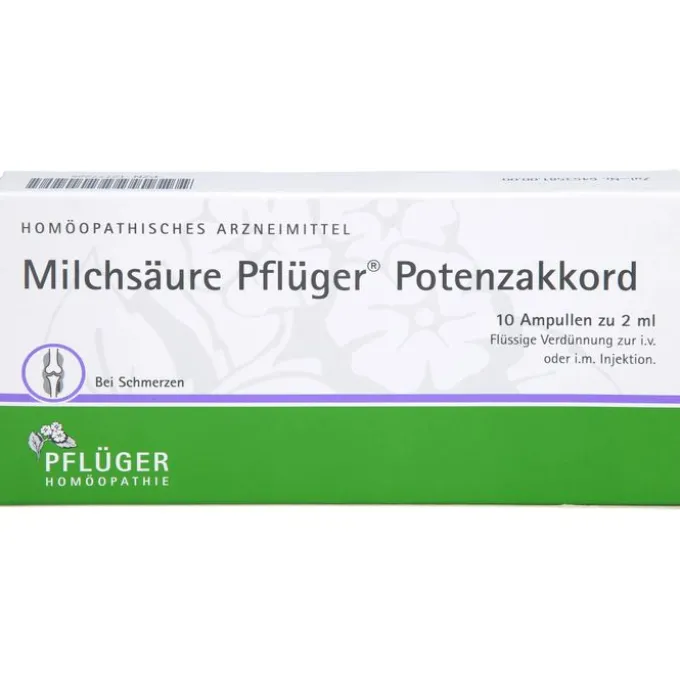 MILCHSÄURE Pflüger Potenzakkord Inj.-Lsg.Amp. 10 St