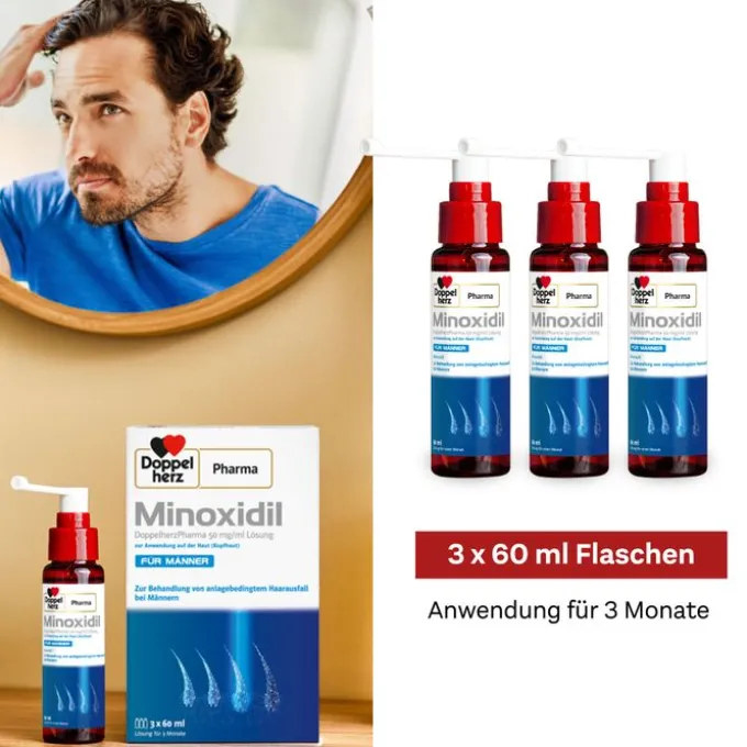 MINOXIDIL DoppelherzPhar.50mg/ml Lsg.Anw.Haut Mann 180 ml