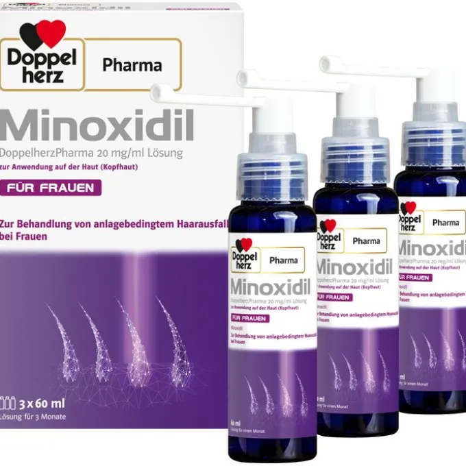 MINOXIDIL DoppelherzPhar.20mg/ml Lsg.Anw.Haut Frau 180 ml