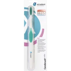 MIRADENT Carebrush ortho Zahnbürste weiß/grün 1 St