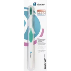 MIRADENT Carebrush ortho Zahnbürste weiß/grün 1 St