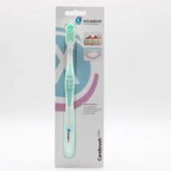MIRADENT Carebrush Zahnbürste weiß/grün 1 St